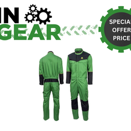 John Deere Adults Overalls in Field Green with Zip Fastening - MCS1001001