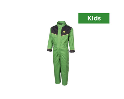 John Deere Childrens' Overalls in Field Green with Zip Fastening - MCS1001003