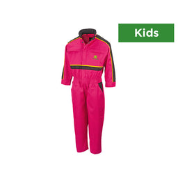 John Deere Childrens' Overalls in Pink with Zip Fastening - MCS1040910