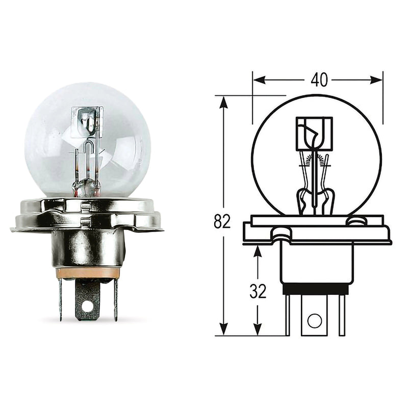 BULB 12V 45/40W ASY P45T