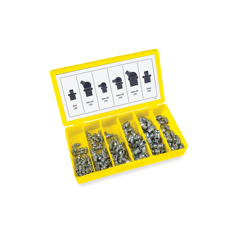 GREASE NIPPLES, METRIC, 110 PCS