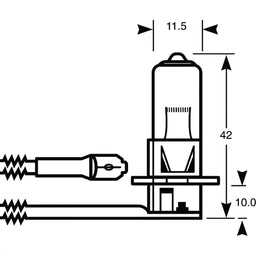 12V/55W/PK22S/H3  BULB