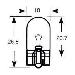 12V/5W/W2,1X9,5D BULB