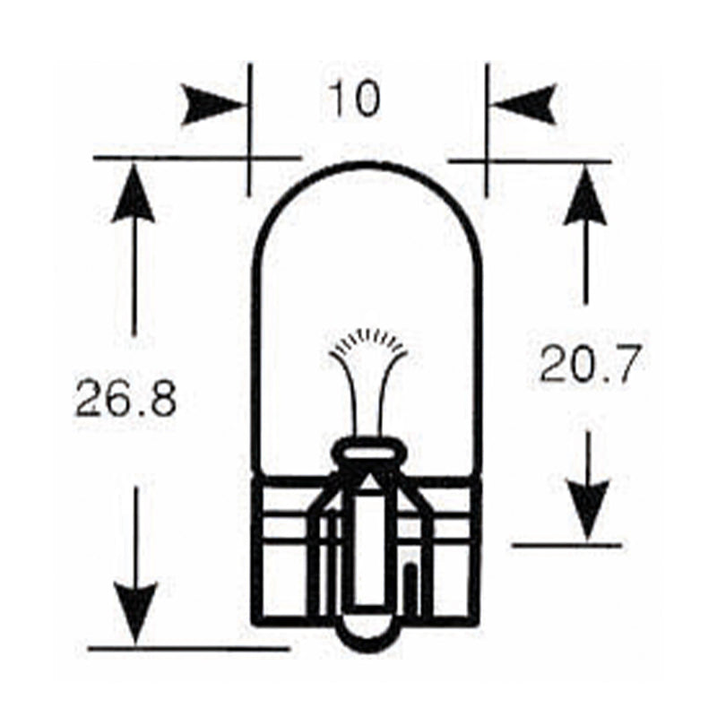 12V/5W/W2,1X9,5D BULB