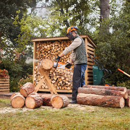 Chainsaw for logs