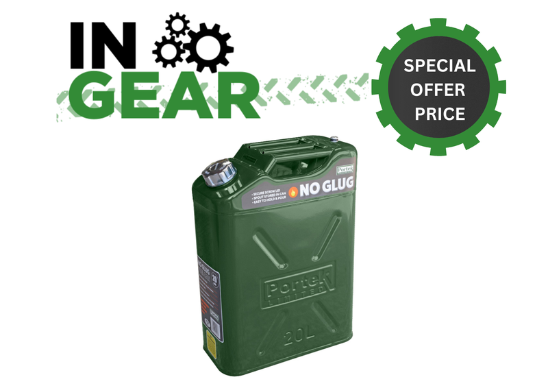 Portek No Glug Fuel Can 20LTR