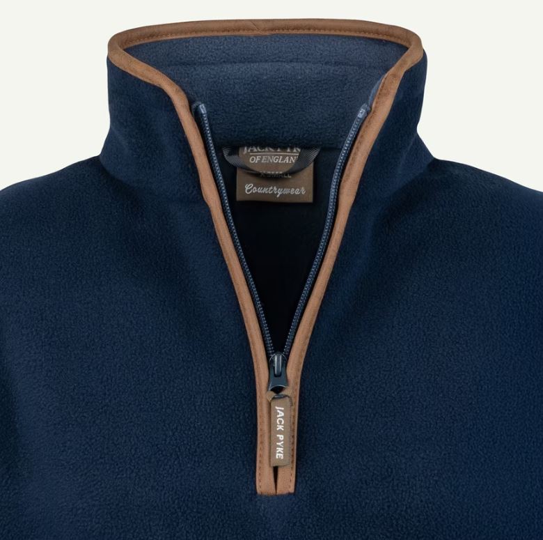 Jack Pyke Womens Countryman Fleece Pullover Navy - JLPULFLNAV