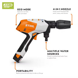 STIHL RCA20 Cordless Pressure Washer Set
