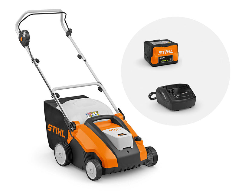 Scarifier with battery and charger