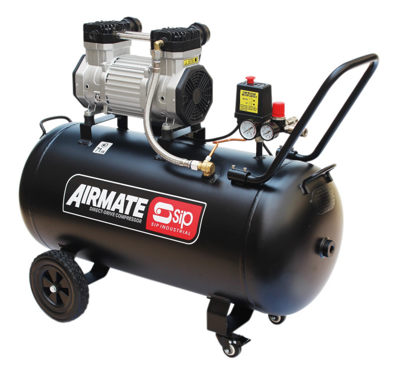 SIP DD 3HP 100L TR Low Noise Oil-Free Compressor - 05481