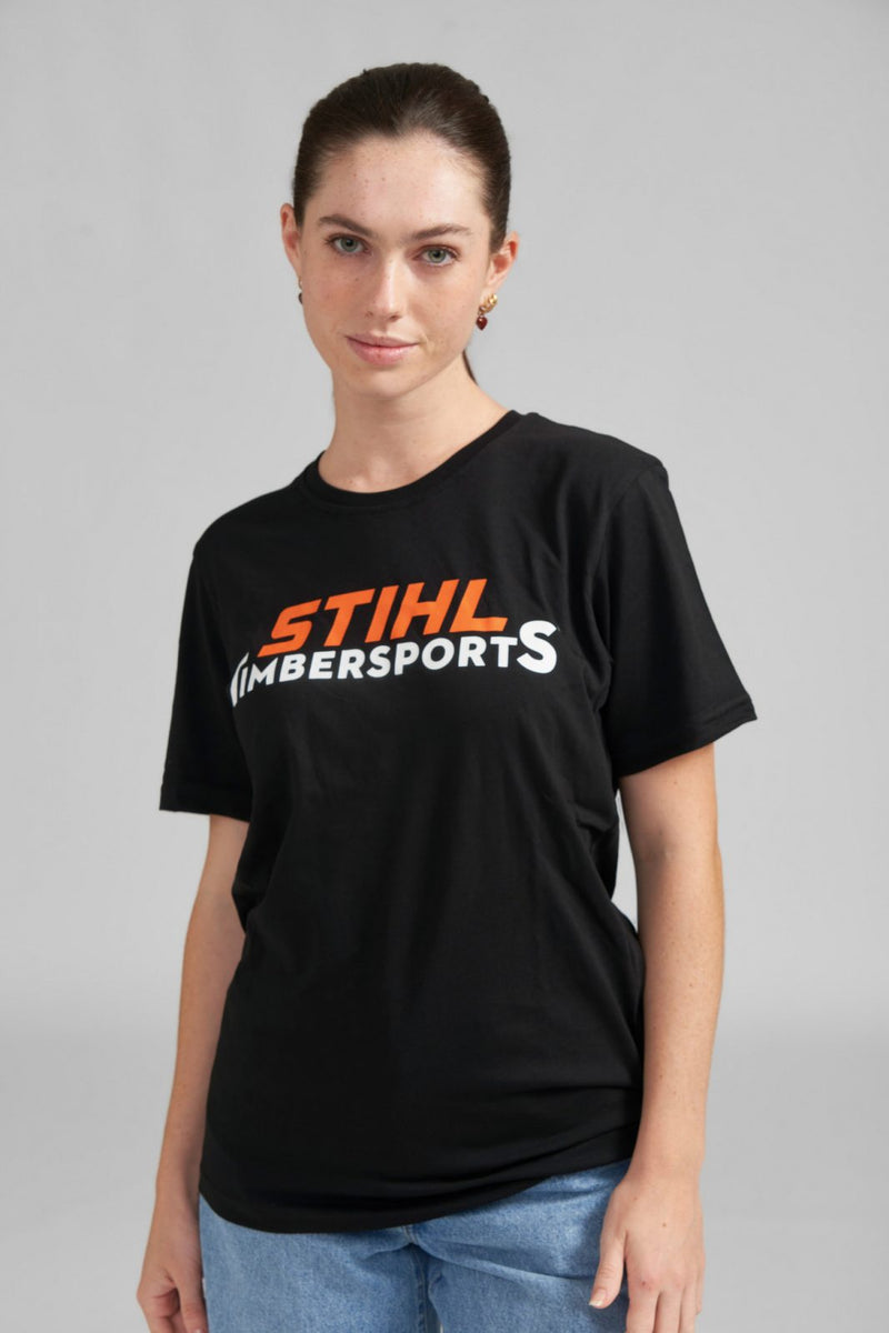 STIHL Timbersports Logo Black T-shirt - 0421 300 10