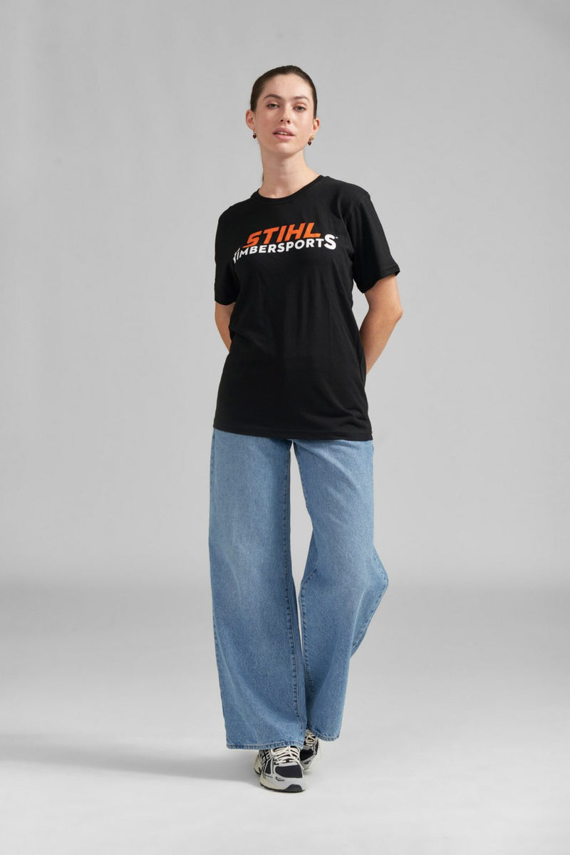 STIHL Timbersports Logo Black T-shirt - 0421 300 10