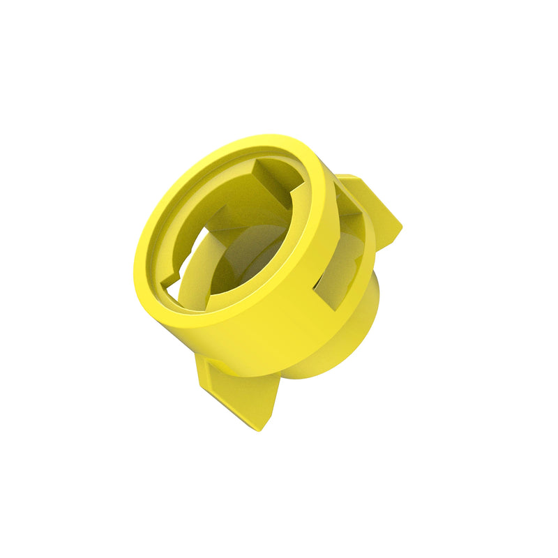 CAP, TEEJET FLAT GROOVE YELLOW