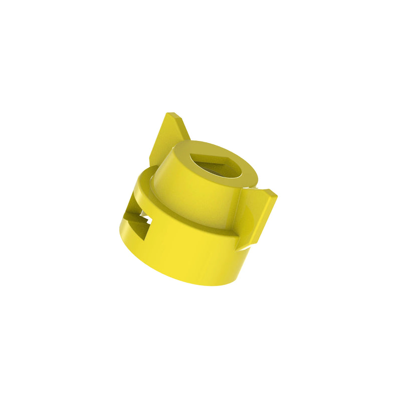 CAP, TEEJET FLAT GROOVE YELLOW