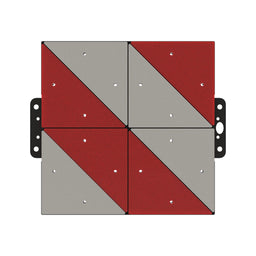 WARNING TABLE RED/WHITE LE ALU
