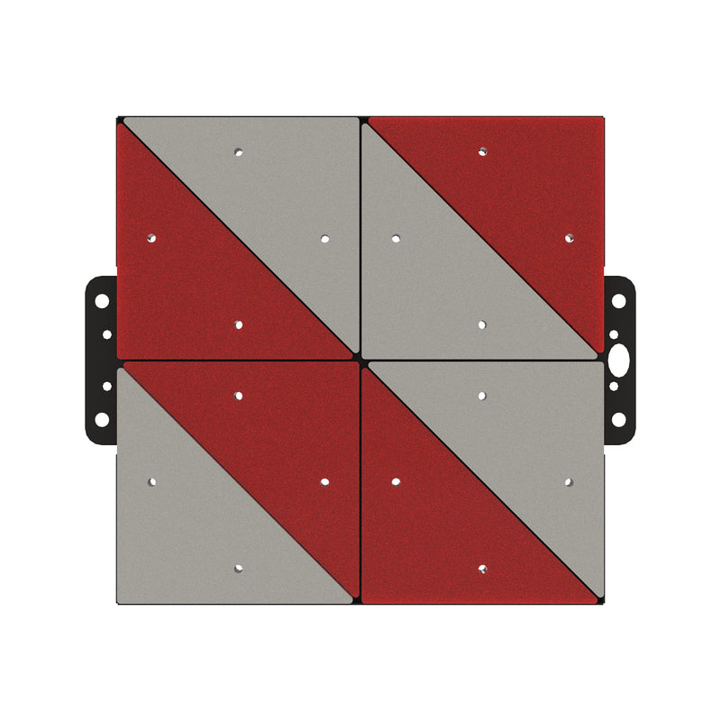 WARNING TABLE RED/WHITE LE ALU