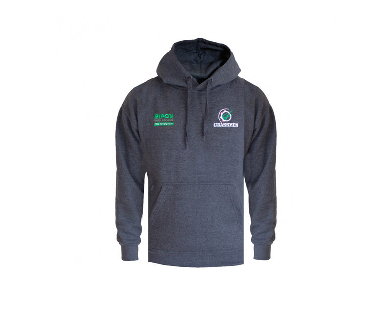 Grassmen x Ripon Farm Services Hoodie Charcoal Grey