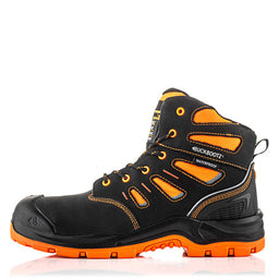 Buckler BuckBootz BVIZ2BKOR Buckviz Lace Boot Black / Hi-Vis Orange