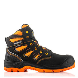 Buckler BuckBootz BVIZ2BKOR Buckviz Lace Boot Black / Hi-Vis Orange