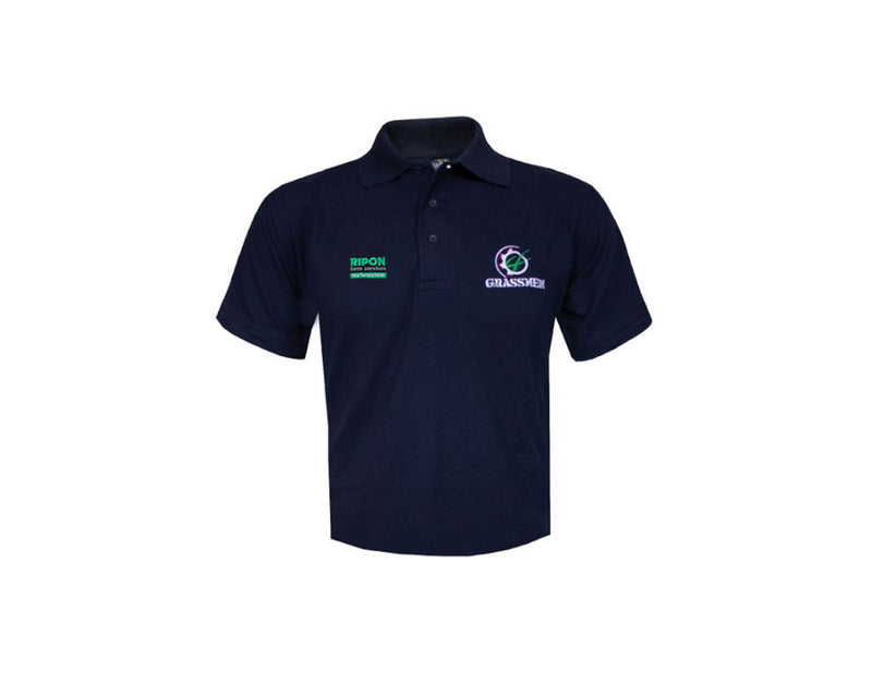 Grassmen x Ripon Farm Services Kids Polo Navy