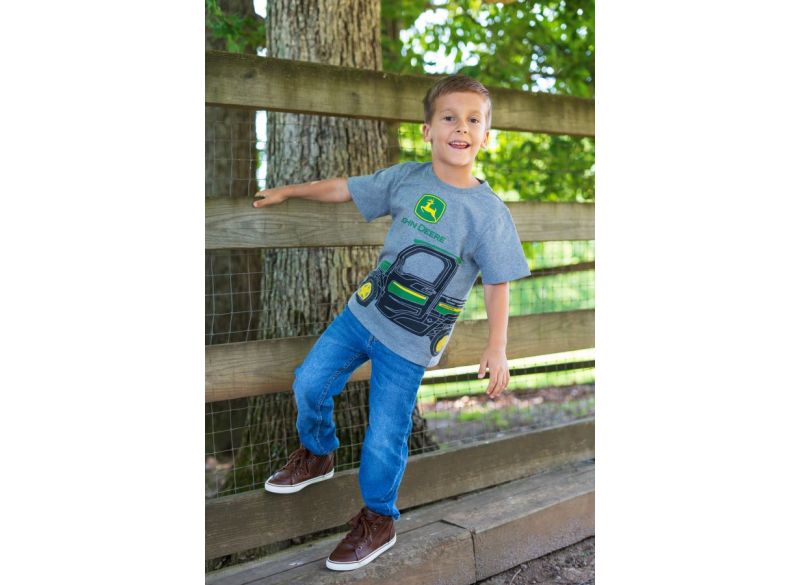 John Deere Kids Grey Gator T-Shirt - MCPB3T523H