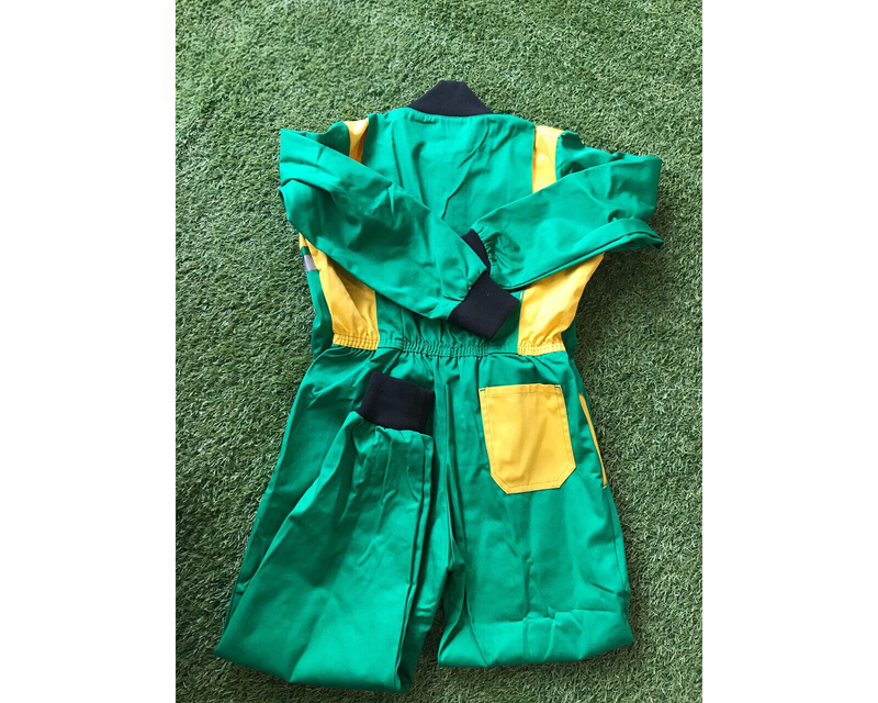 Hi-Viz Tractor Overalls Boilersuit - Kids - Green- MBS1