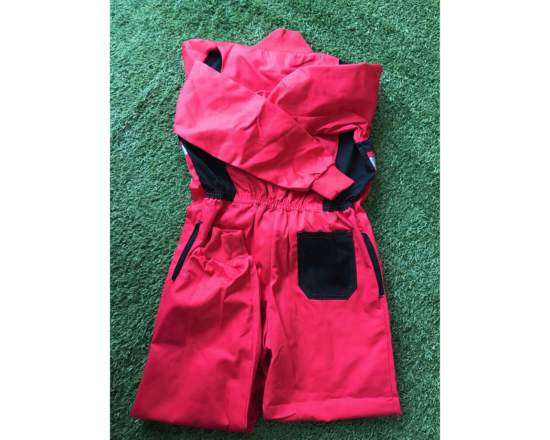 Hi-Viz Tractor Overalls Boilersuit - Kids - Red - MBS1