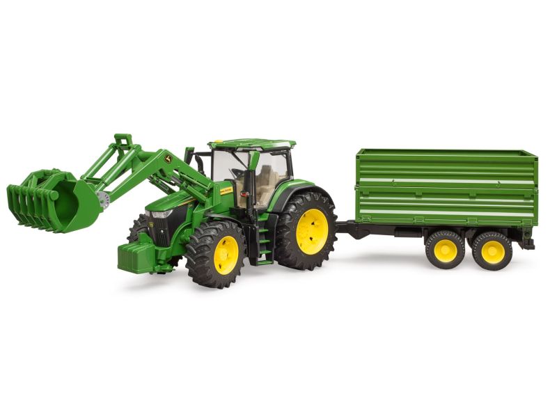 John Deere Bruder 7R 350 with Frontloader & Trailer Model - MCB009828000