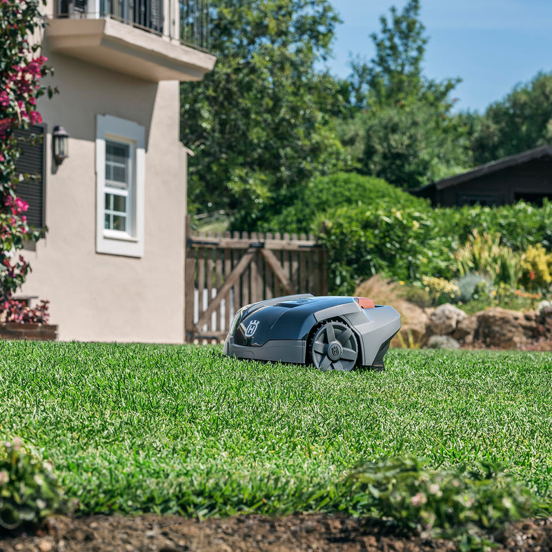 105 Robot mower on grass