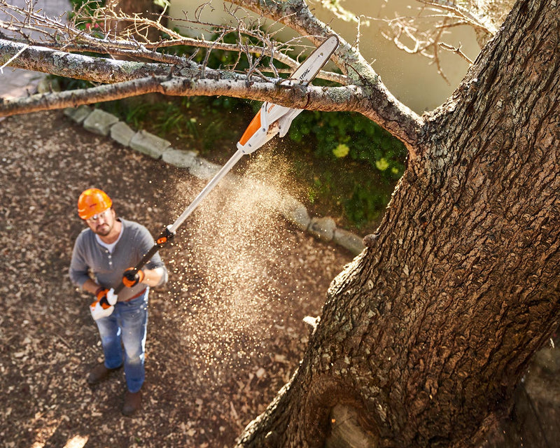 STIHL Pole Saw cutting branch