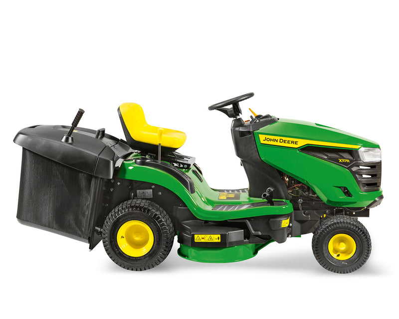 Ride on lawn mower with grass collector best sale