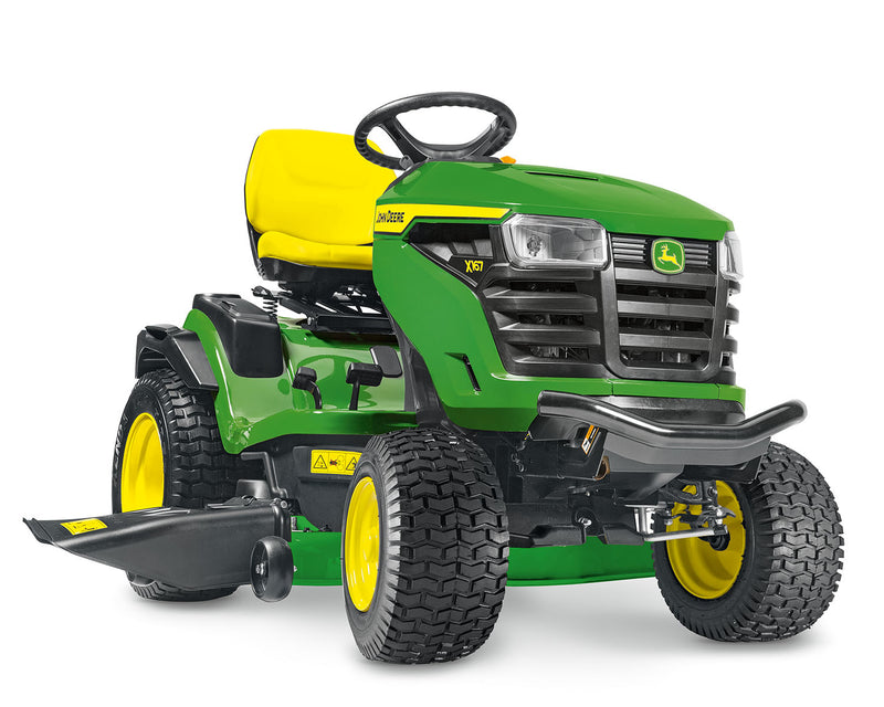 John Deere X167 Side Discharge and Mulching 48 Ride On Lawn Mower Ripon Family