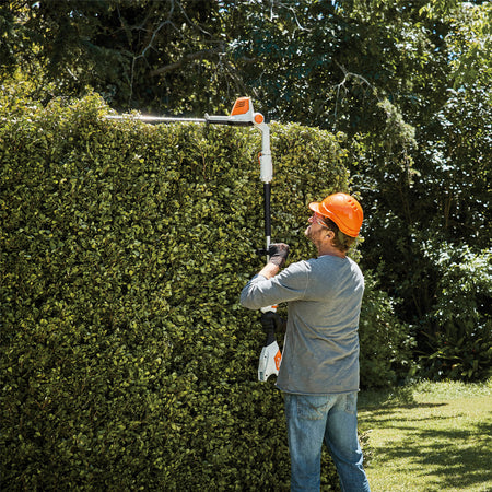 Hedge trimmer for top of hedges