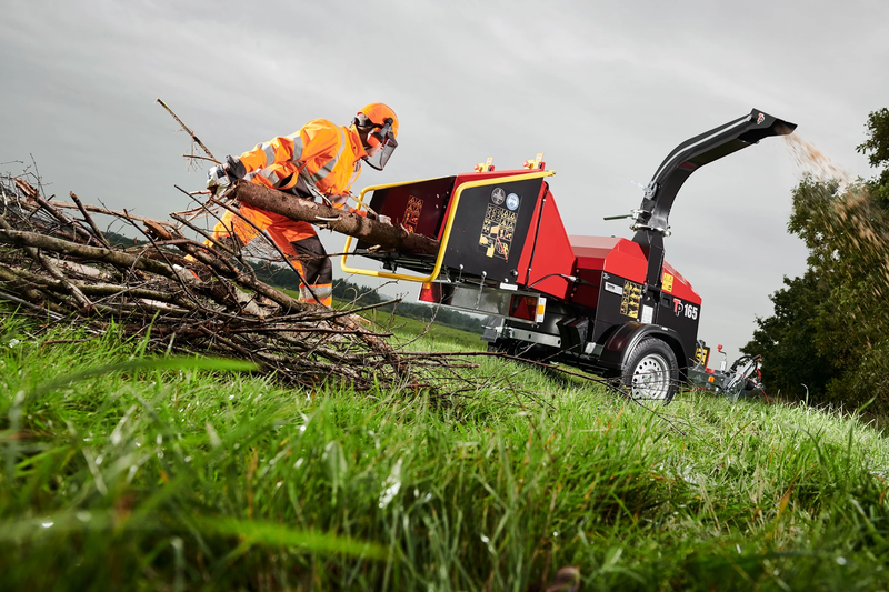 TP 165 Mobile Petrol Wood Chipper