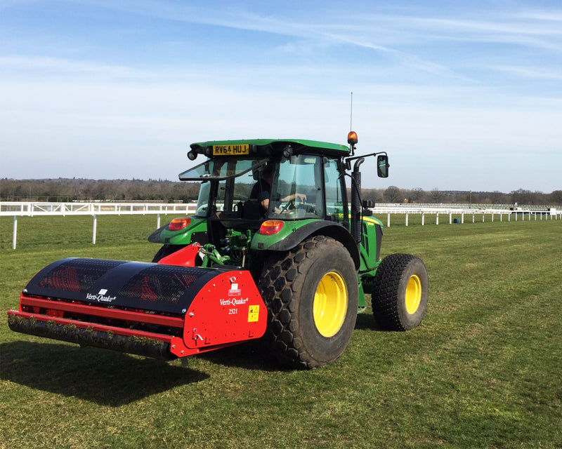 Verti-Quake on John Deere Tractor